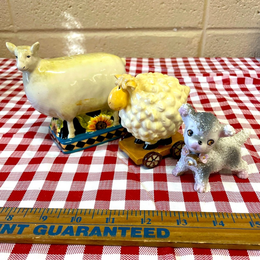 Assortment of Three Vintage Sheep